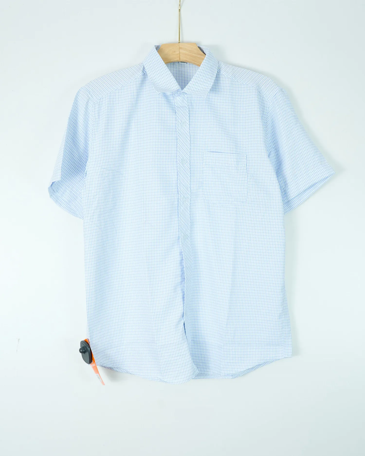Áo sơ mi cộc 2601 xanh size L . AL19