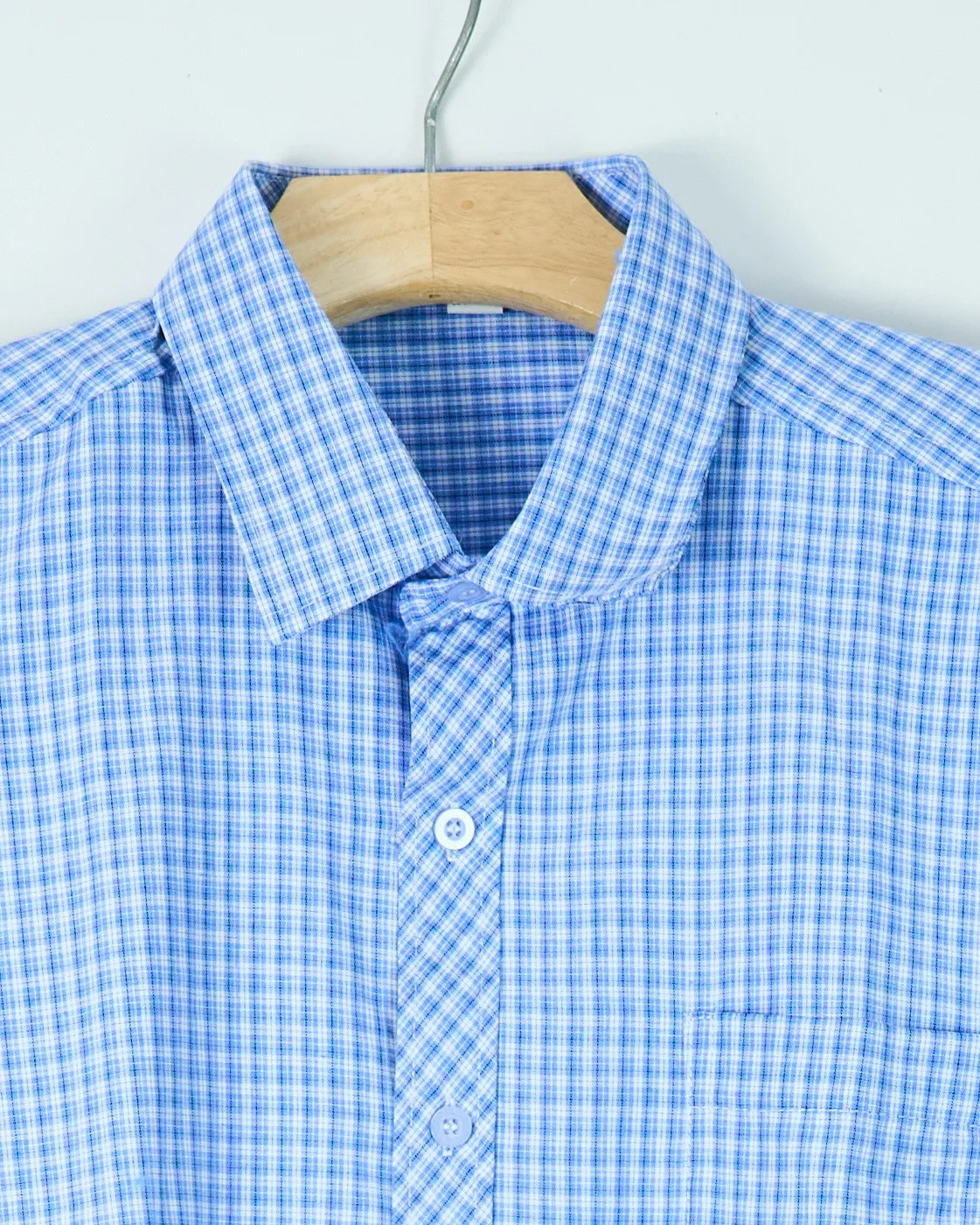 Áo sơ mi cộc 2607 xanh đậm size 2XL . AL19