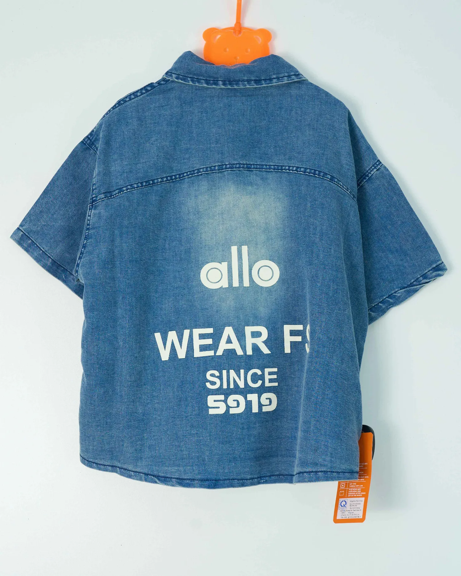 Áo sơ mi cộc tay bé trai ALLO size 140 AS07