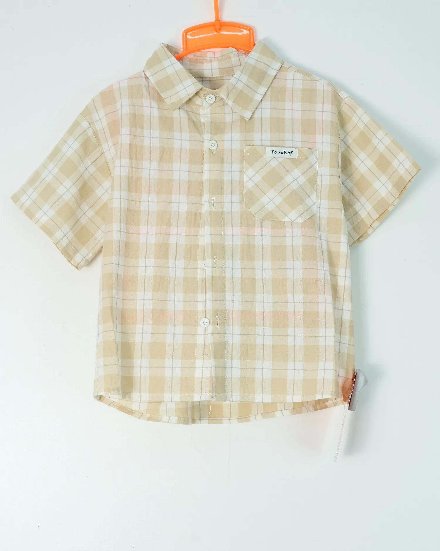 Áo sơ mi cộc tay bé trai 6711 size 120 AS07