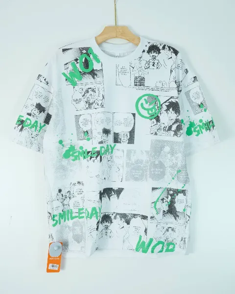 Áo phông cổ tròn 029 trắng size 2XL . AL10
