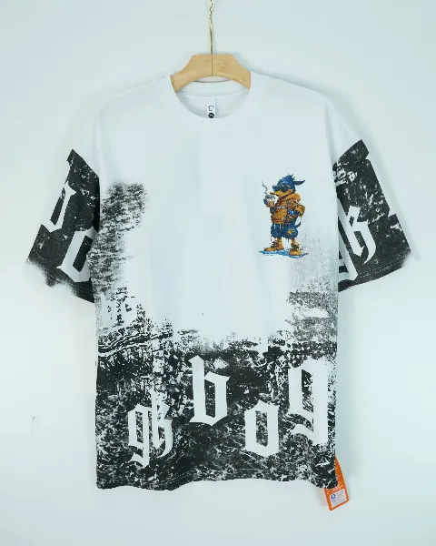 Áo phông cổ tròn 8763  trắng size 3XL . AL10