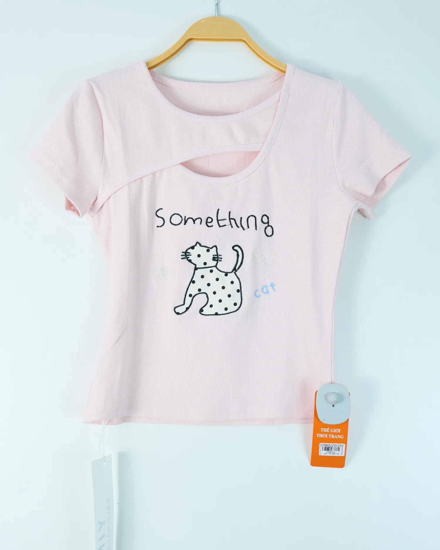 Áo phông nữ cổ tròn croptop tăm 8852 hồng H25.2026.1