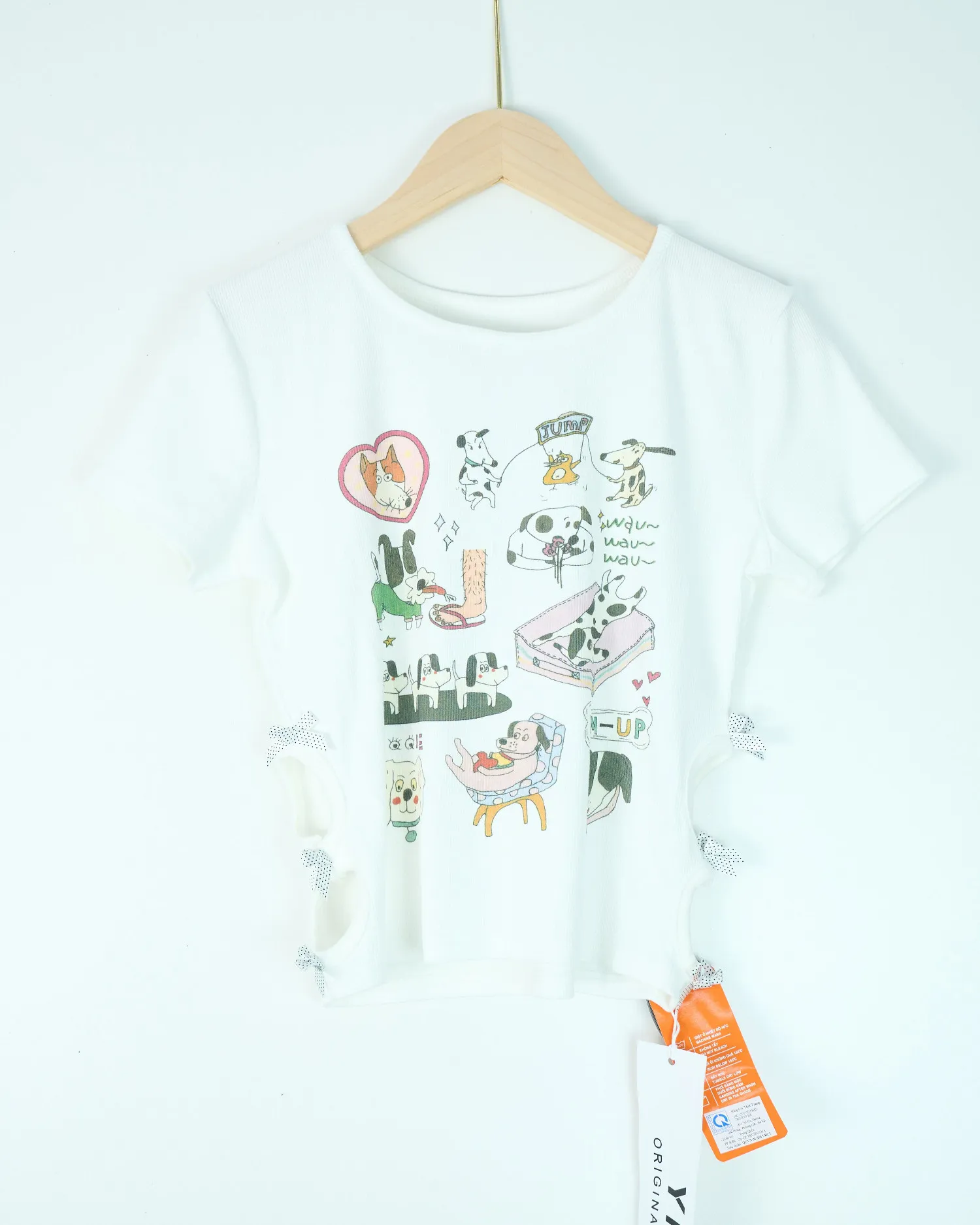 Áo phông nữ cổ tròn croptop tăm 8813 hồng H25.2026.1