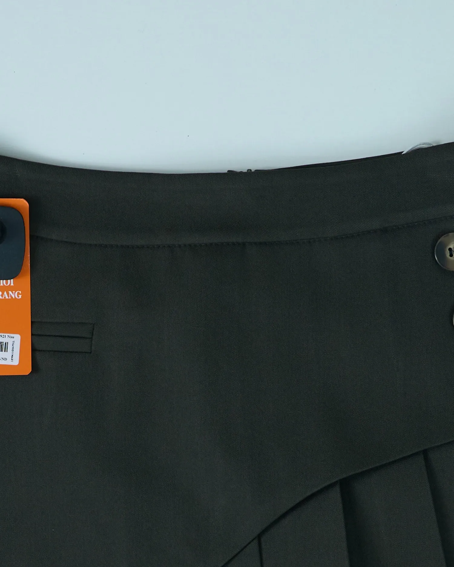 Chân váy nữ vải 2921 Nâu XL  QC16