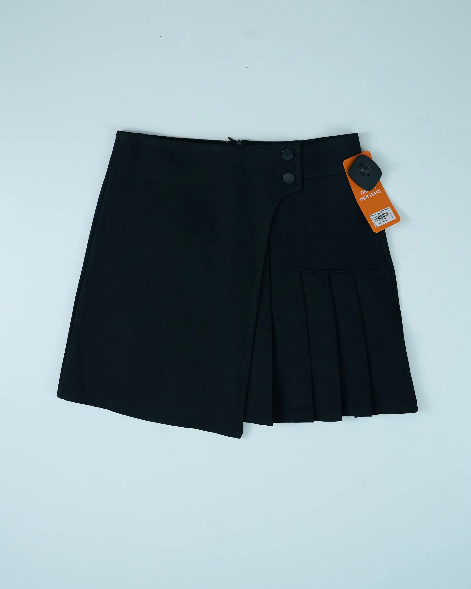Chân váy nữ vải 2806 Đen L  QC16