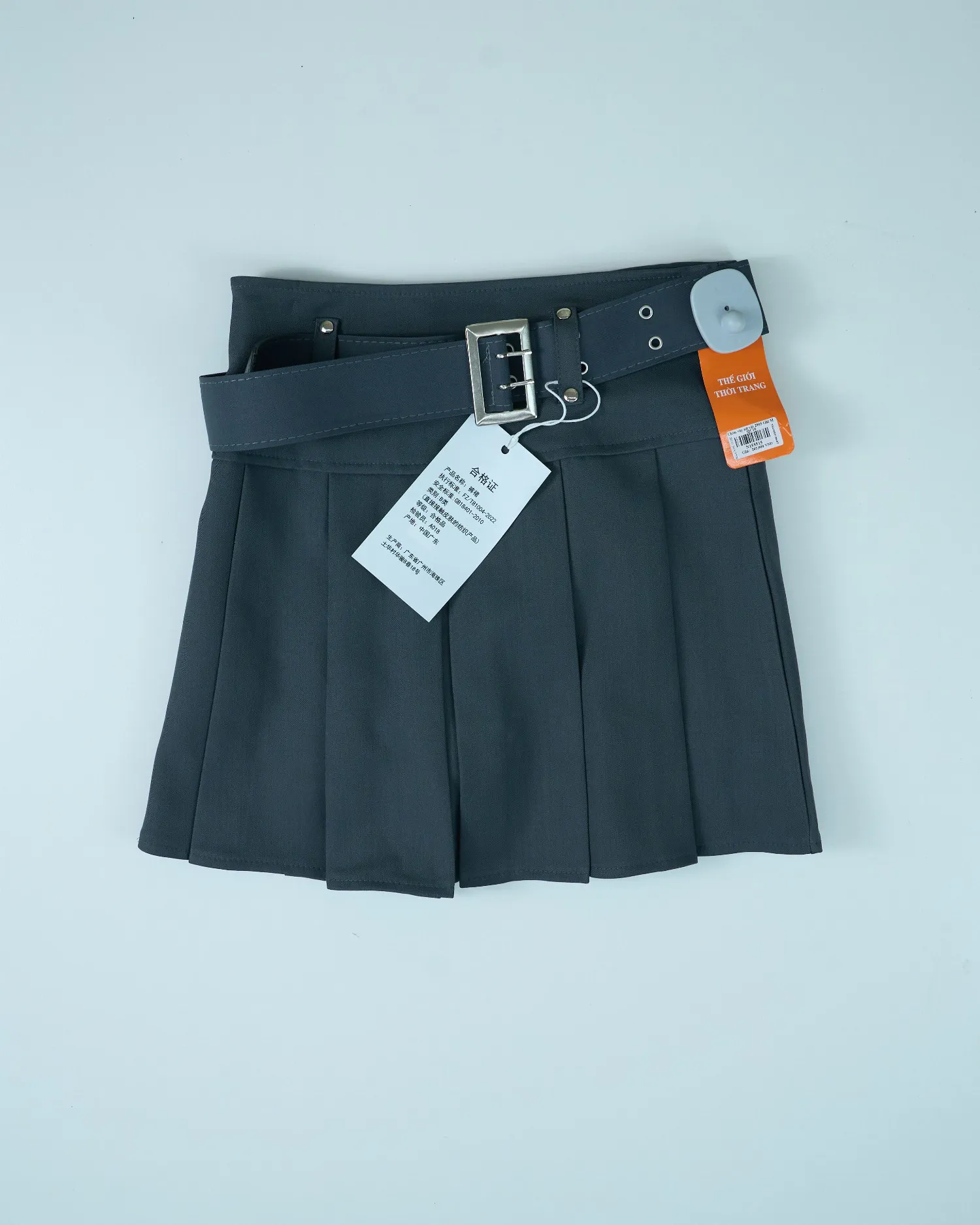 Chân váy nữ vải 2905 Nâu XL  QC16