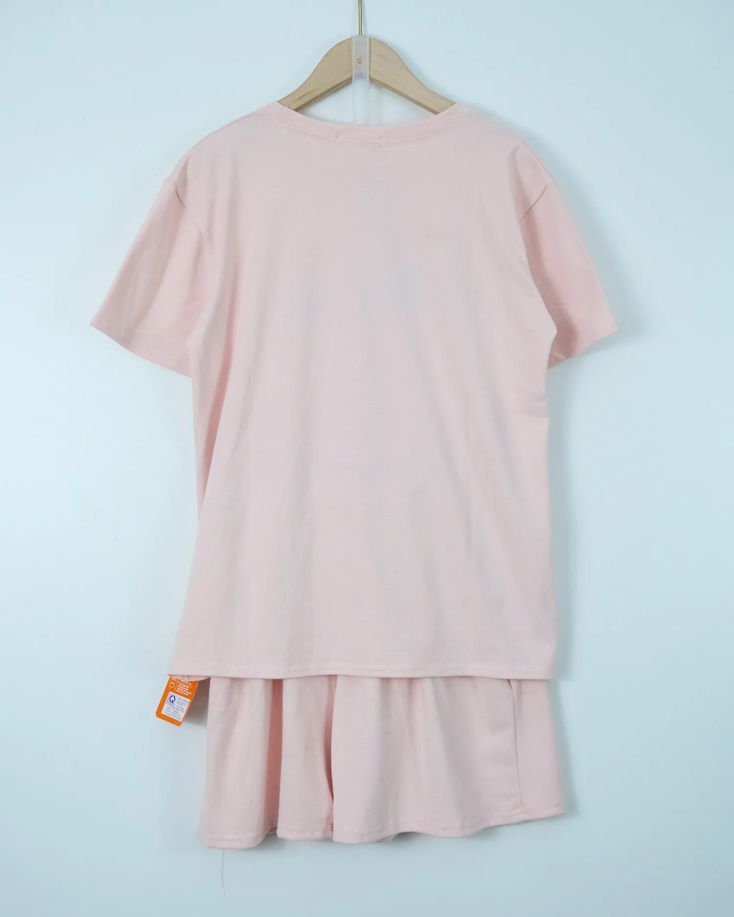 Bộ quần áo nữ cotton cộc nhỏ 17191 Xanh L   QC23