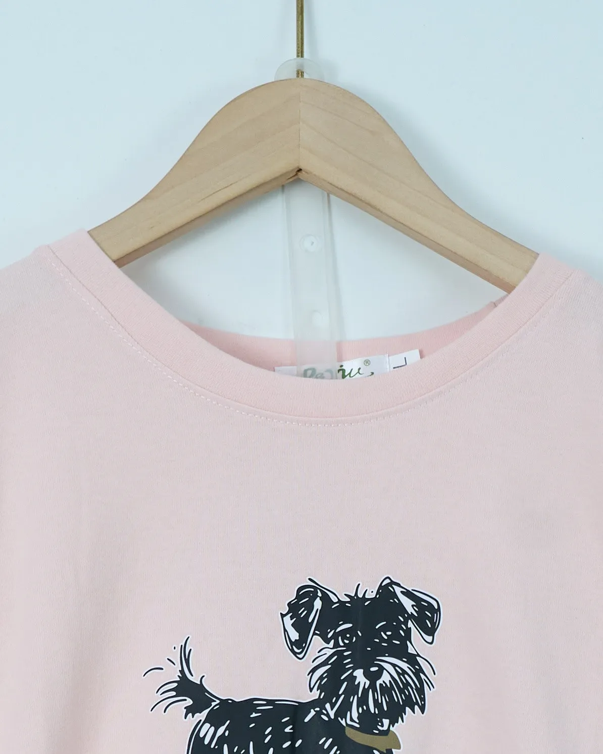 Bộ quần áo nữ cotton cộc nhỏ 14168 Xanh L   QC23