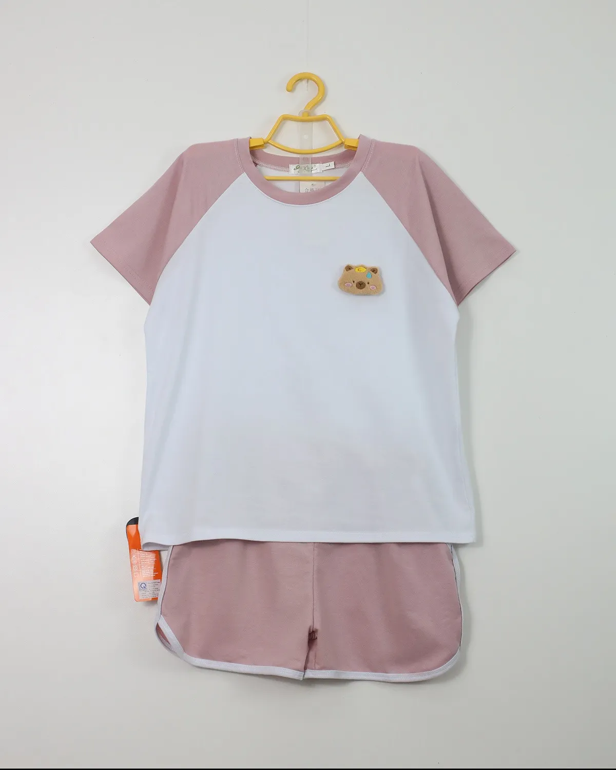 Bộ quần áo nữ  cotton cộc 898 Ghi L   QC23