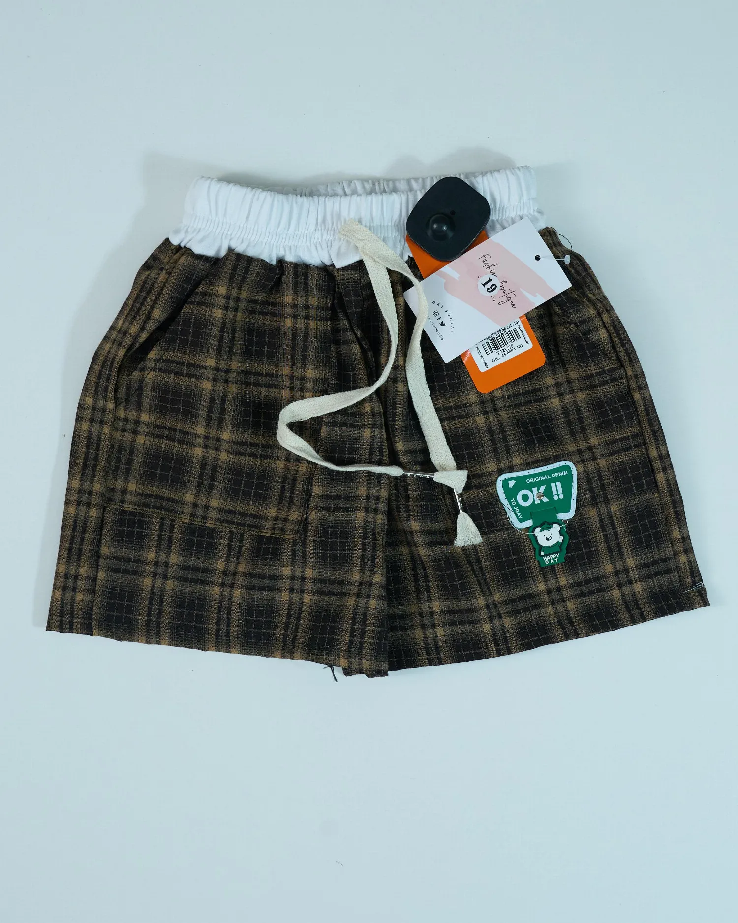 Quần cạp pha kẻ bé gái (21) size 23 KB