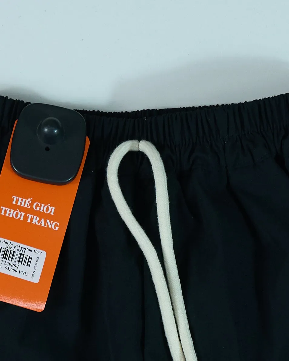 Quần đùi bé gái cotton 1037  size L AS11