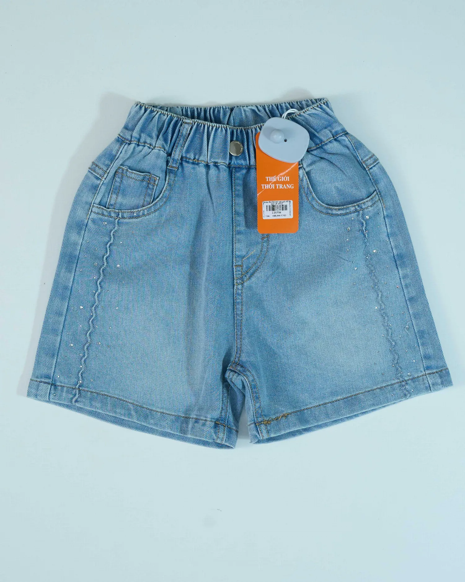 Quần đùi bò trẻ em gái 4F16 size 28 AS12