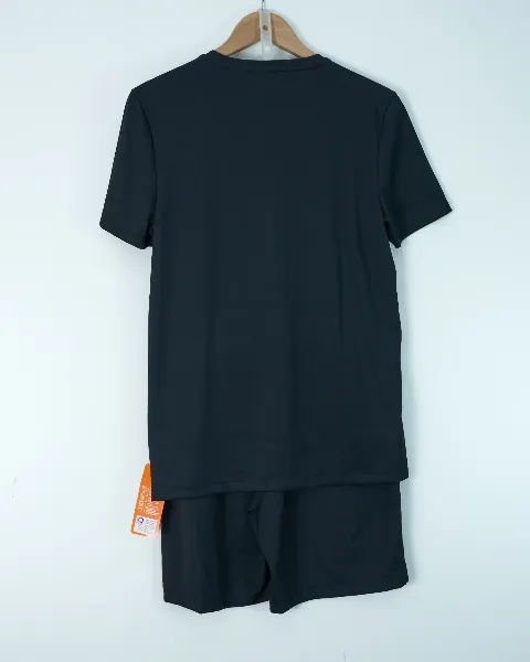 Bộ quần áo phông nam cổ tròn 9202 đen size XL AT