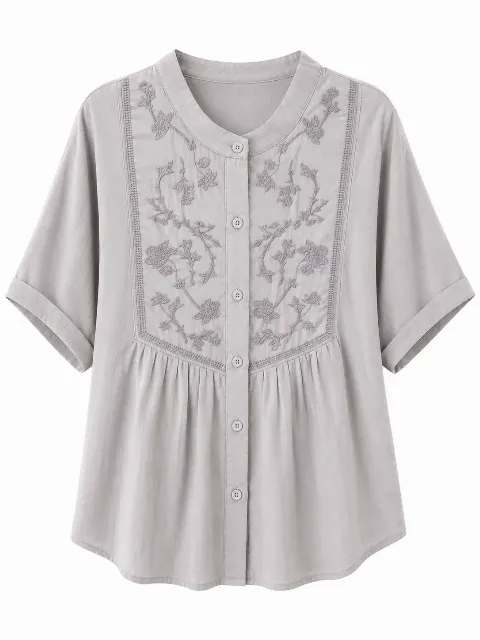 Áo sơ mi nữ BG 2212 tím size F . AL30