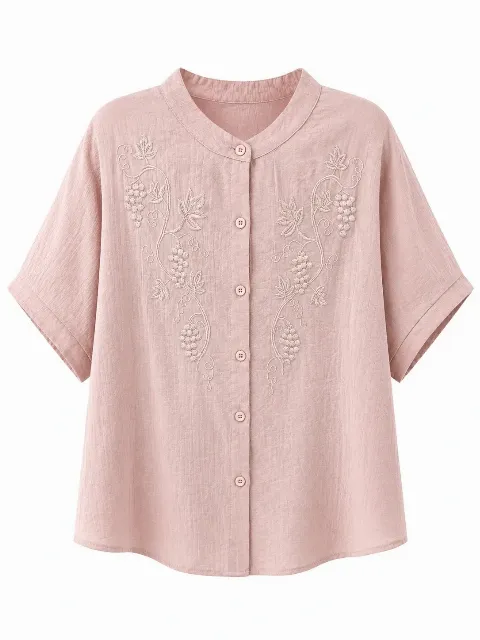 Áo sơ mi nữ BG 2207  hồng size F . AL30