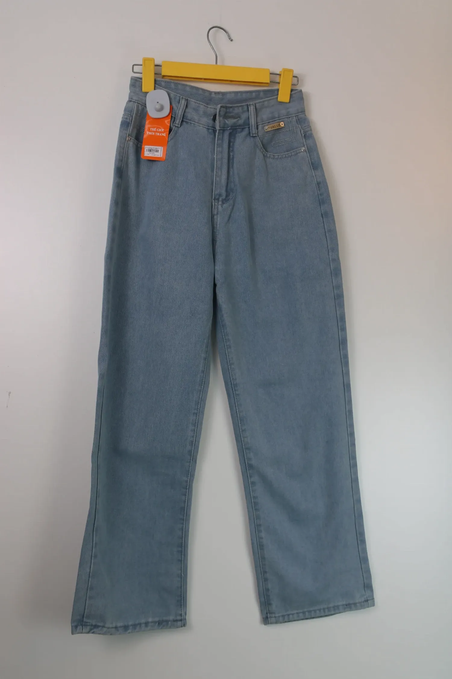 Quần Jeans nữ xuông KG 0331 Bạc XL  AS11
