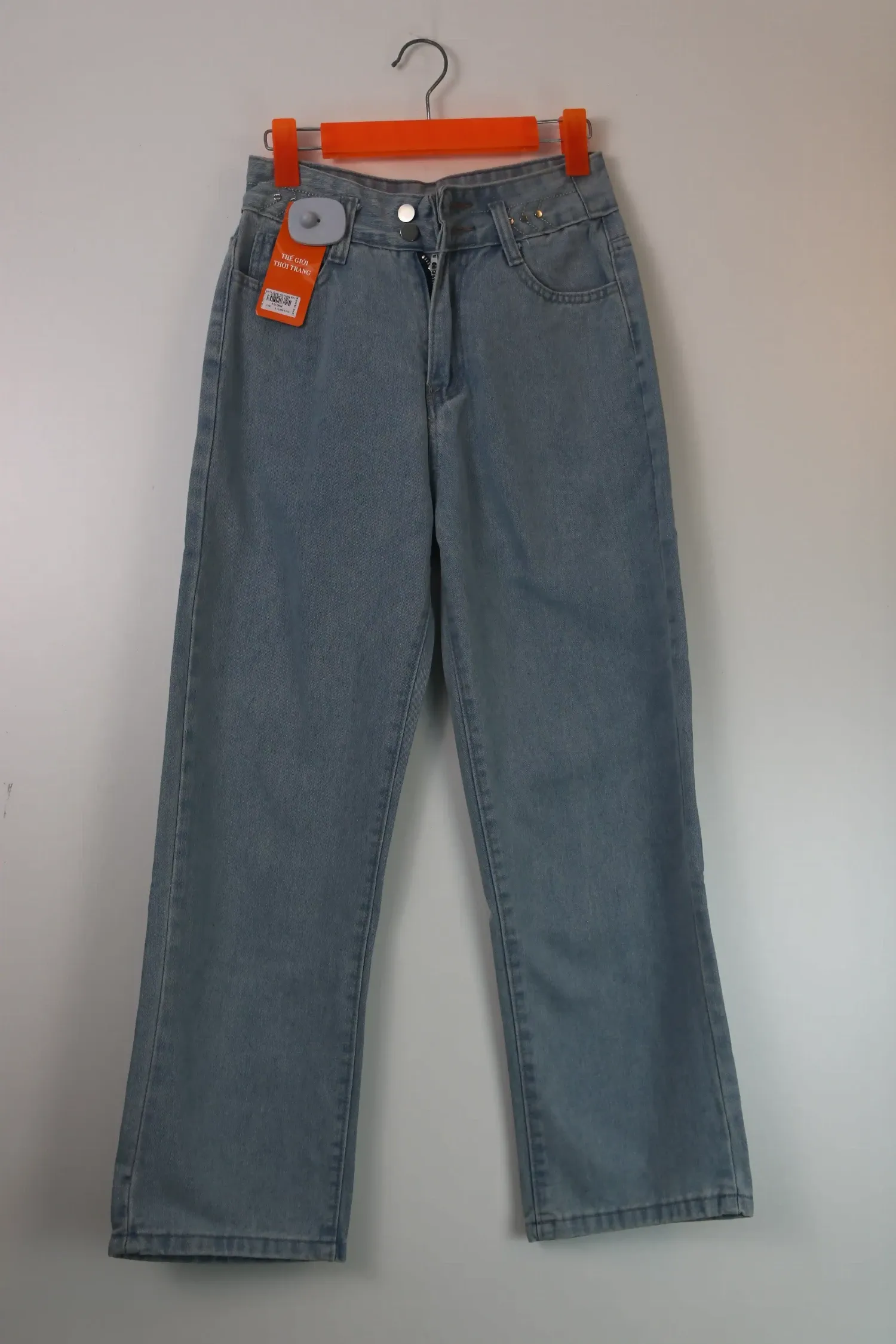 Quần Jeans nữ xuông KG 6030 Bạc XL  AS11