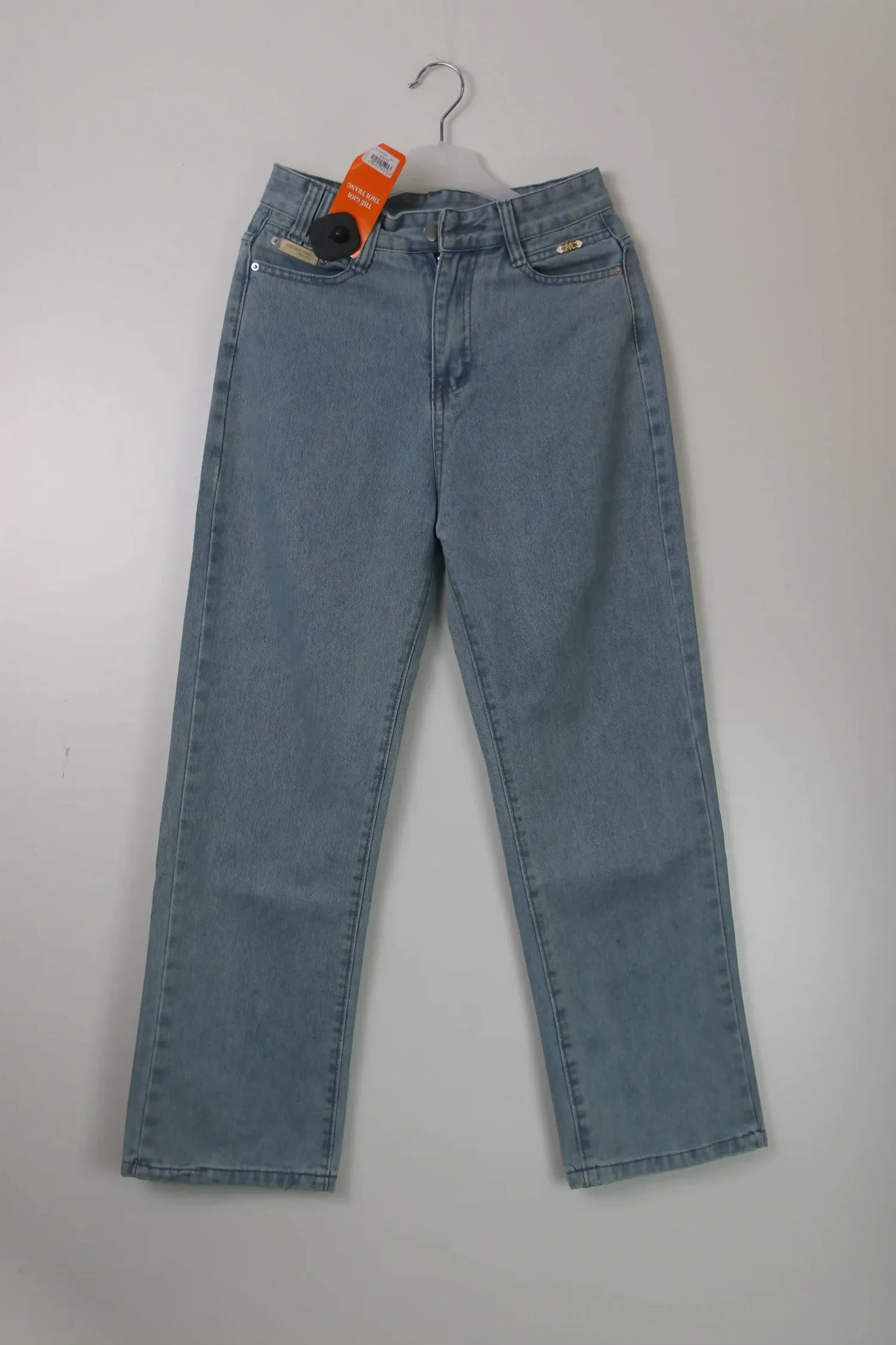 Quần Jeans nữ xuông KG 8111.1 Bạc XL  AS11
