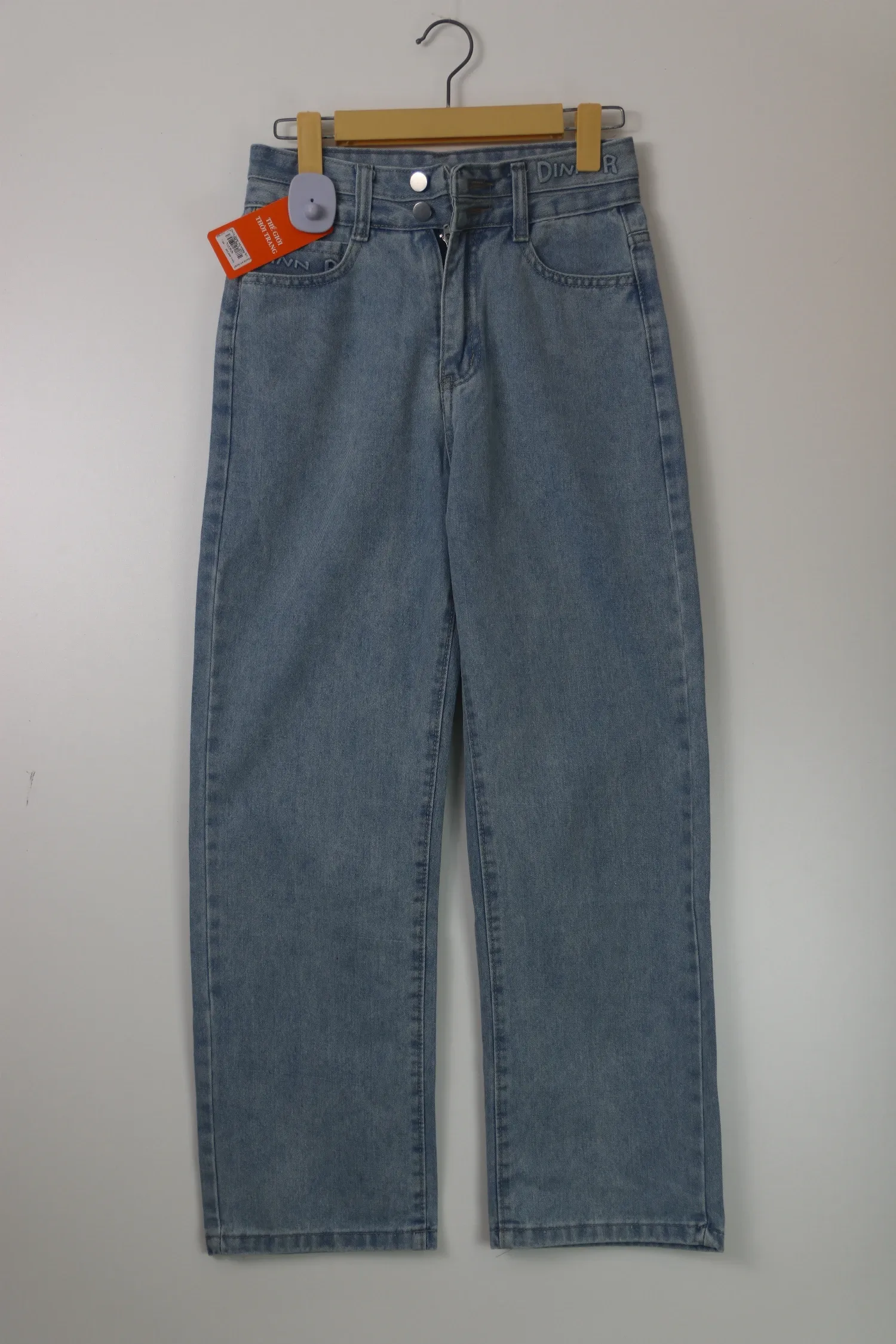Quần Jeans nữ xuông KG 7888 Bạc XL  AS11