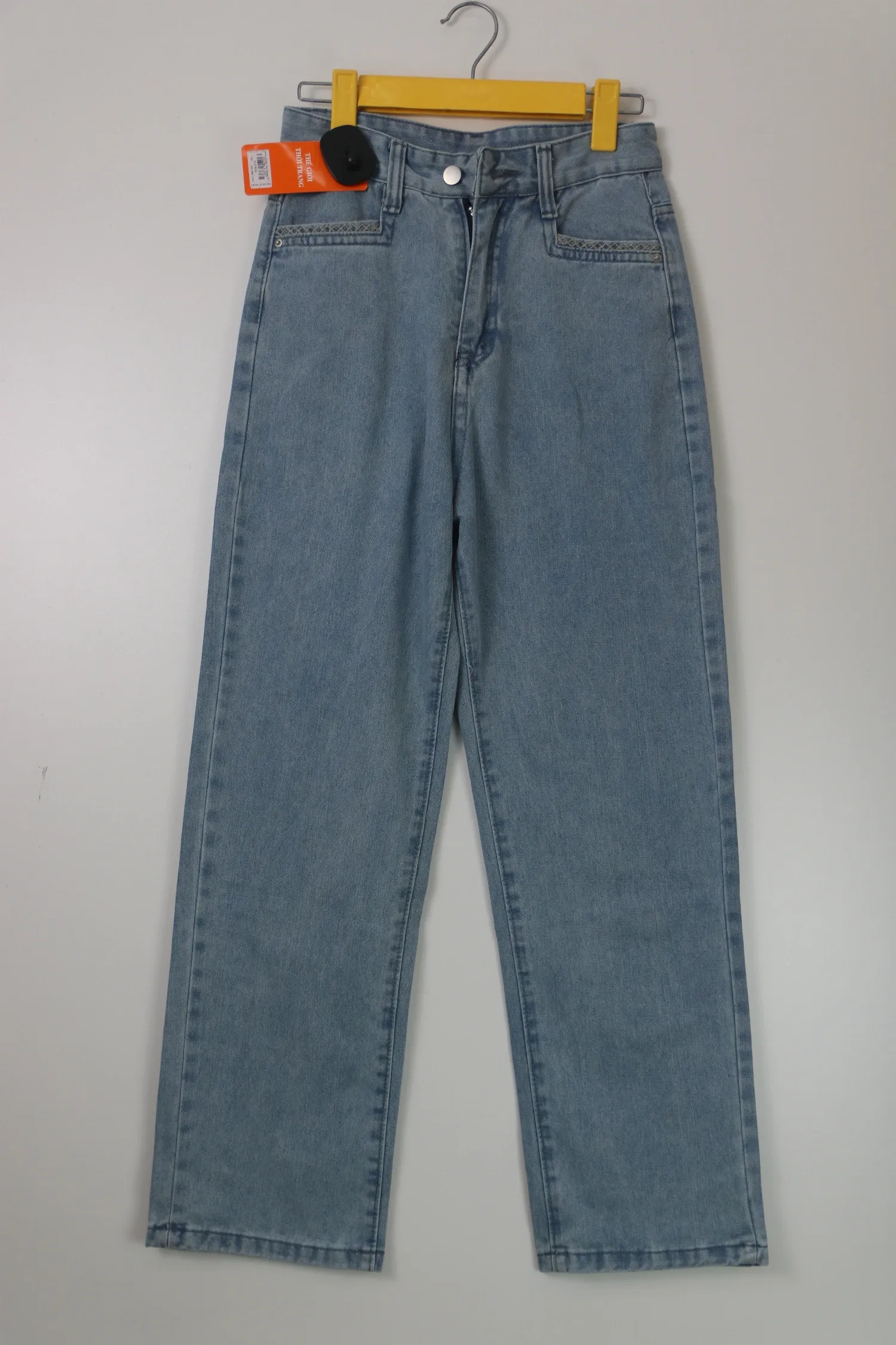 Quần Jeans nữ xuông KG 5522 Bạc XL  AS11