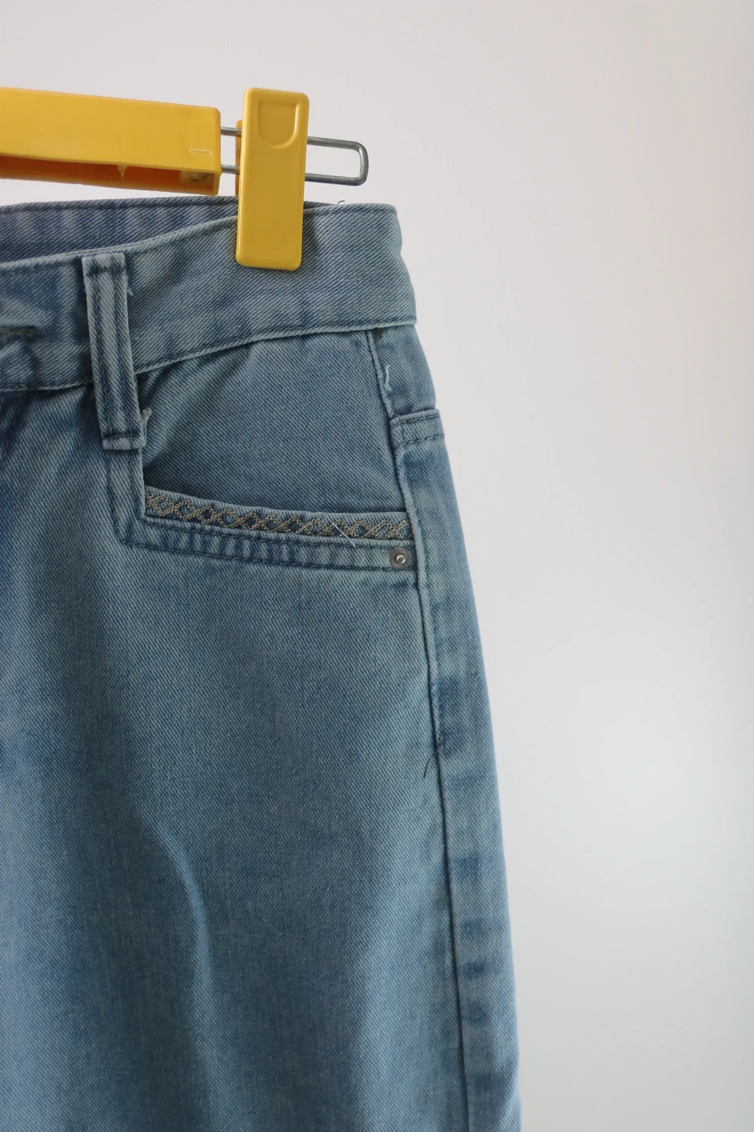 Quần Jeans nữ xuông KG 5522 Bạc XL  AS11