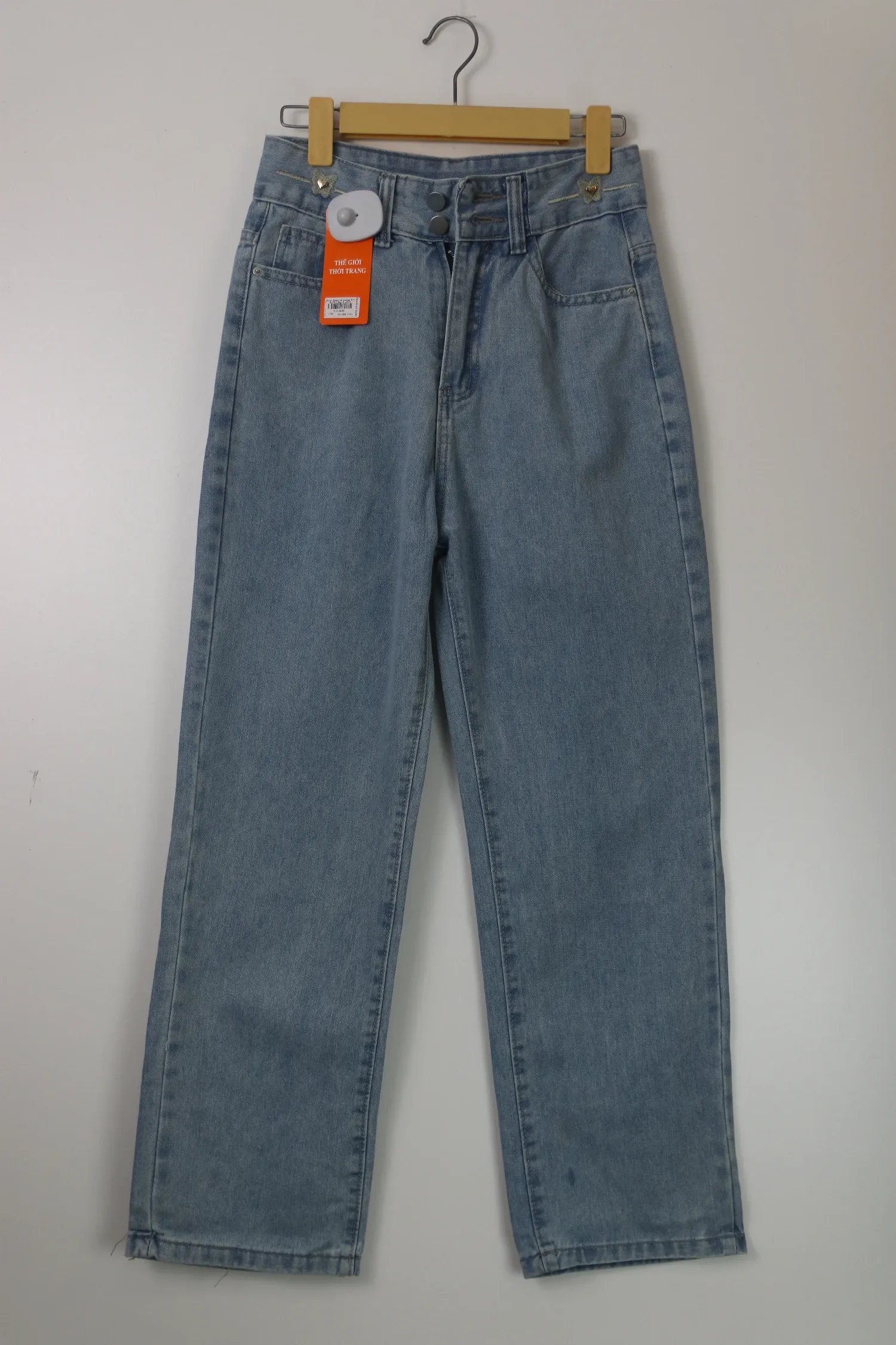 Quần Jeans nữ xuông KG 8108.1 Bạc XL  AS11