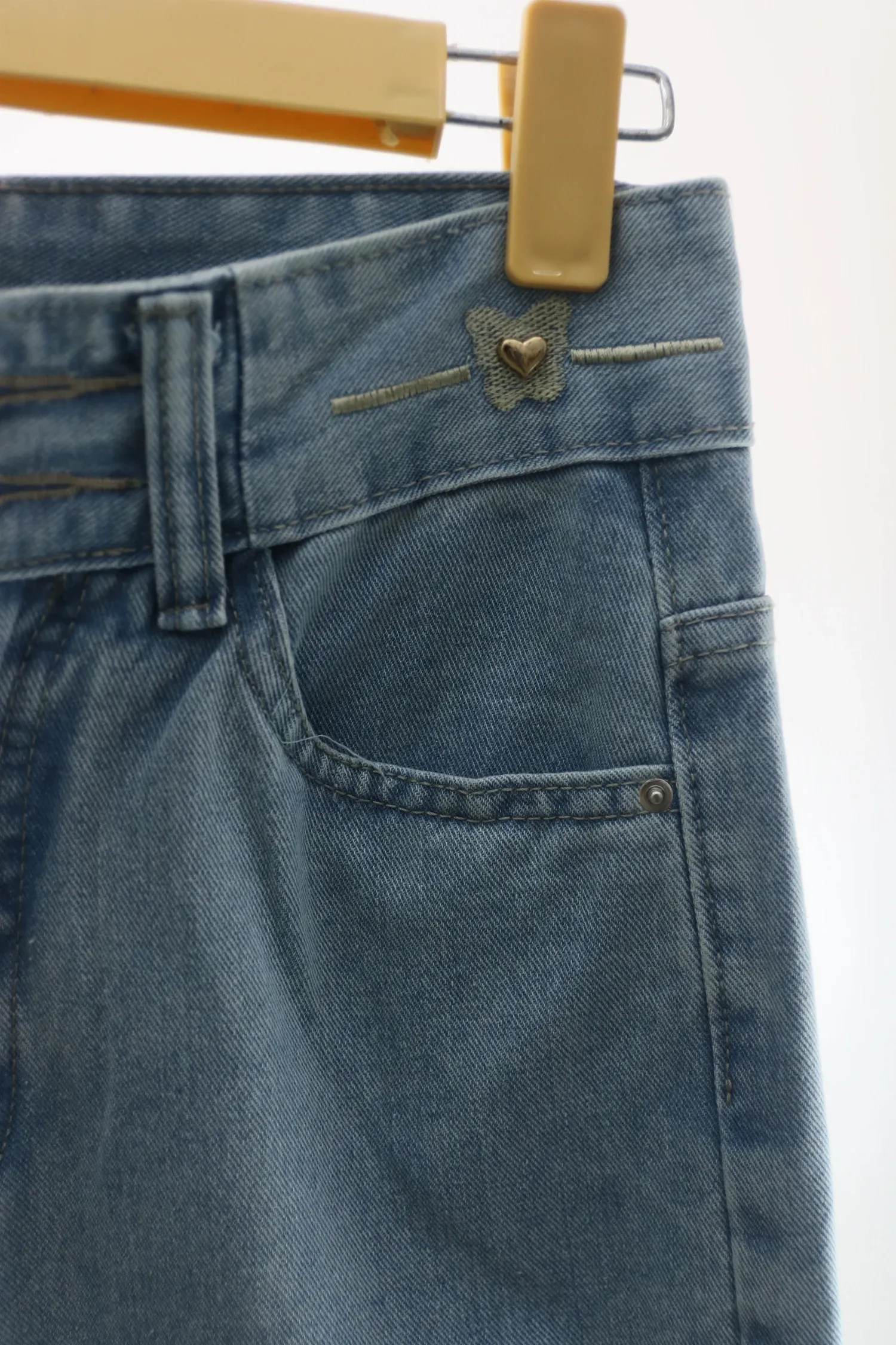 Quần Jeans nữ xuông KG 8108.1 Bạc XL  AS11