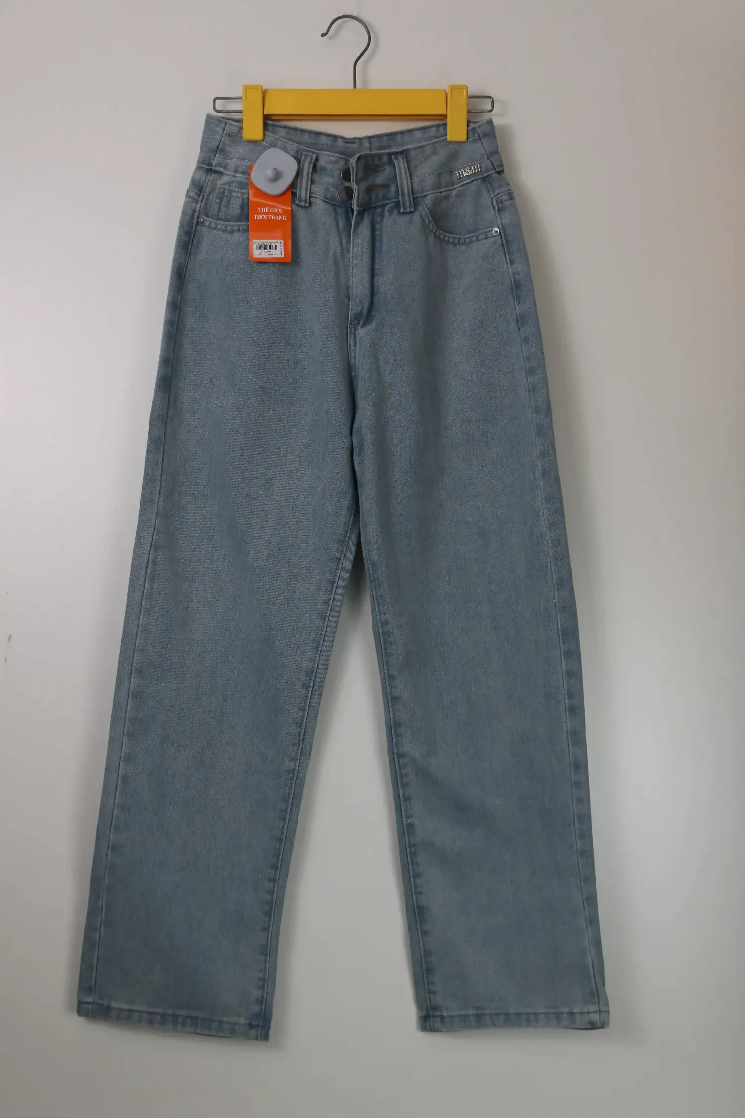 Quần Jeans nữ xuông KG 8506 Bạc XL  AS11