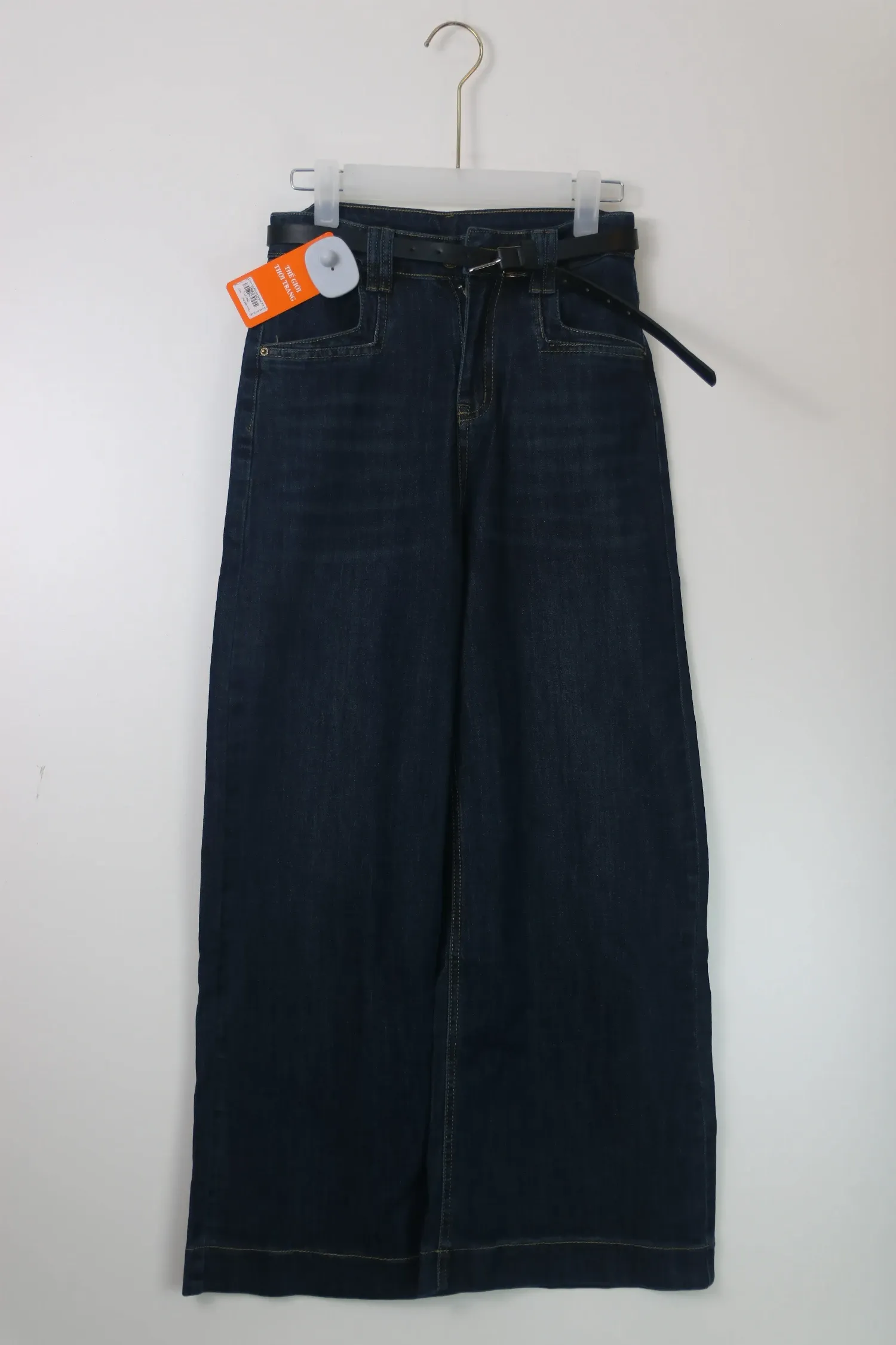 Quần bò dài nữ xuông 301 Than S  QC3