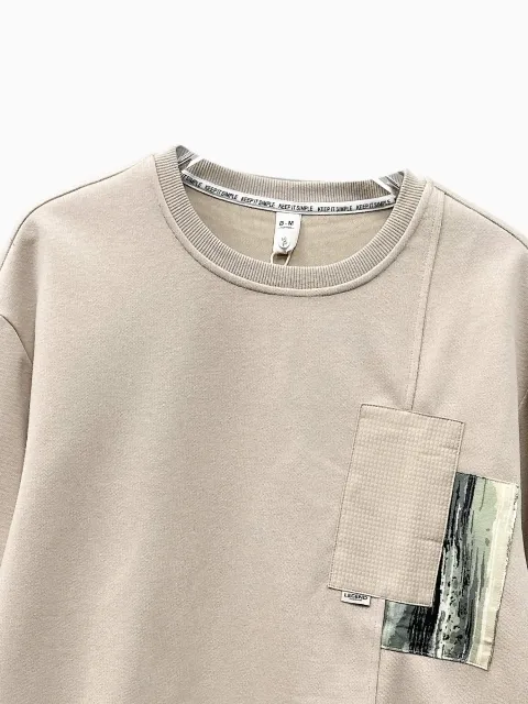 Áo nỉ nam tròn 9031 xanh size 4XL. QC05