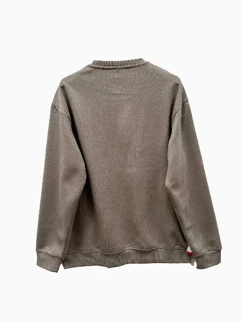 Áo nỉ nam tròn 9028 nâu size 4XL. QC05
