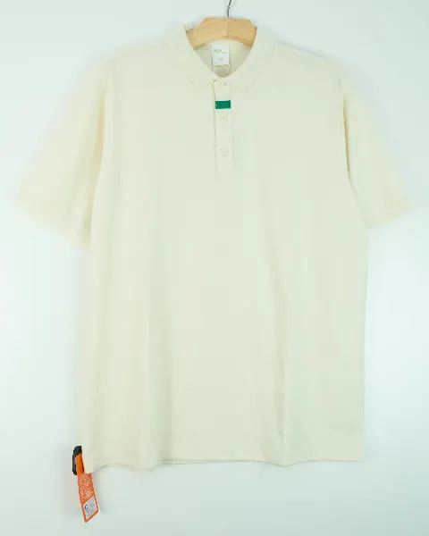 Áo phông cổ bẻ 9219 kem size 3XL . AL11