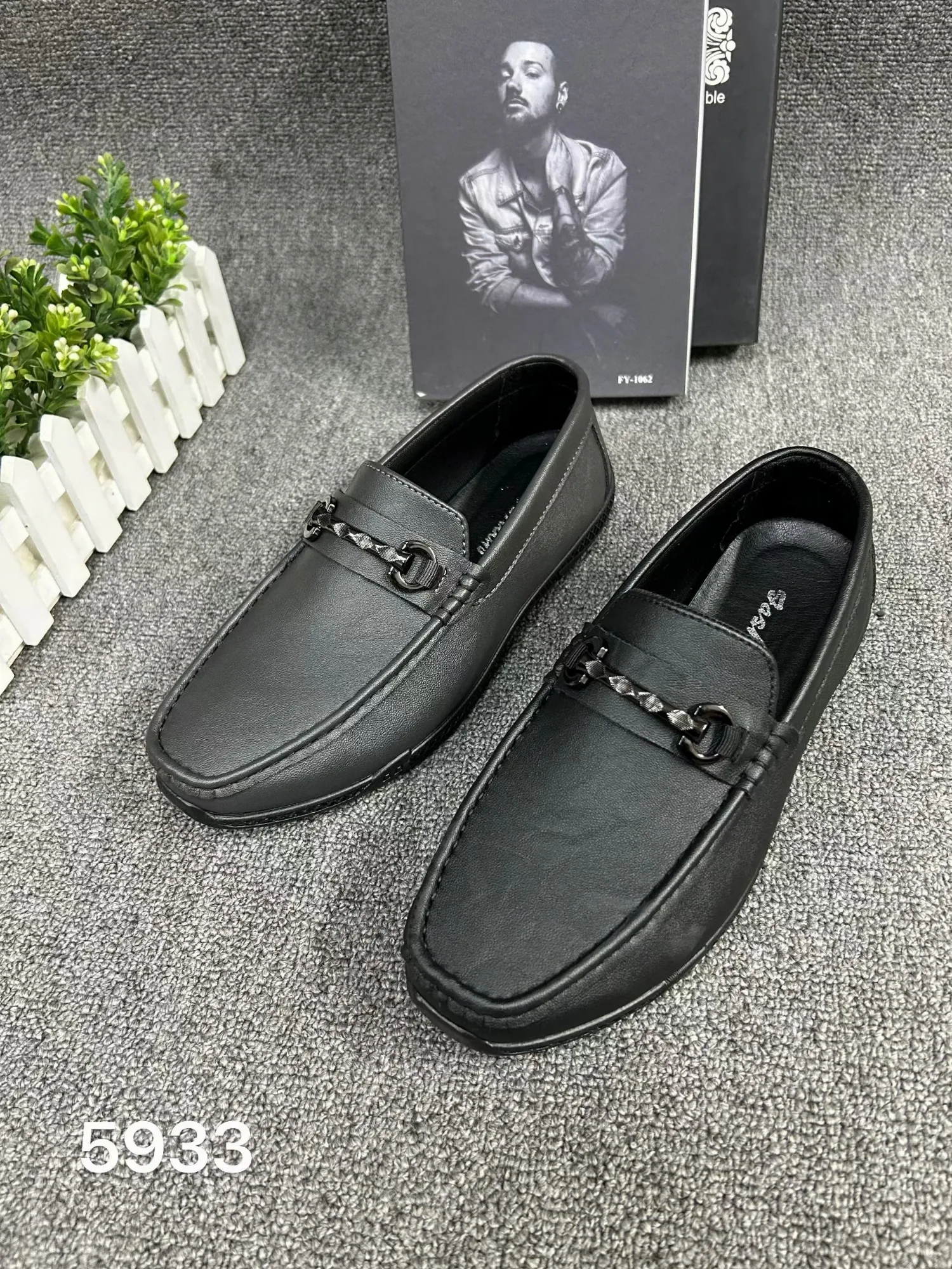 Giầy da nam 5933 mk ghi H19 T8 size43