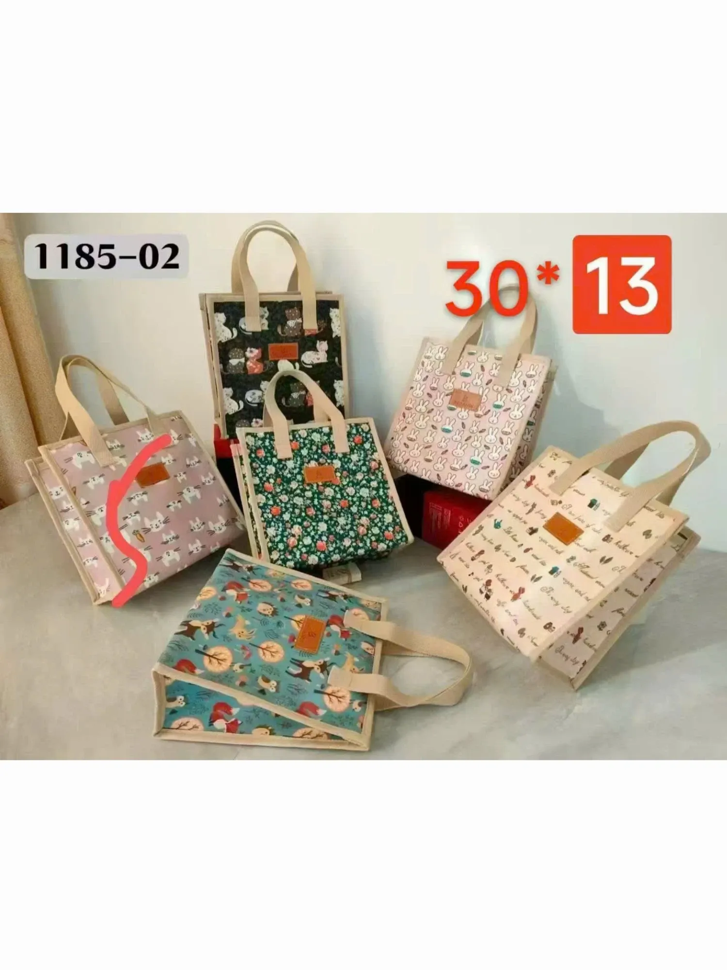 Túi dù cơm 1185 kem 18T8 26CC