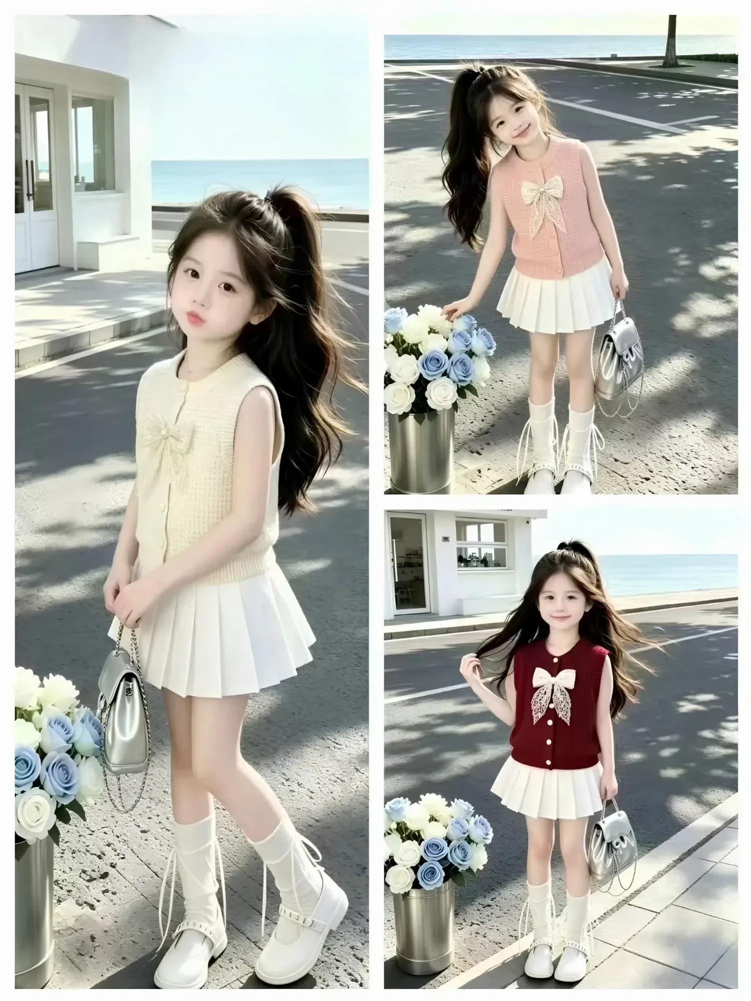 Áo gile trẻ em 8807  size 130.D05