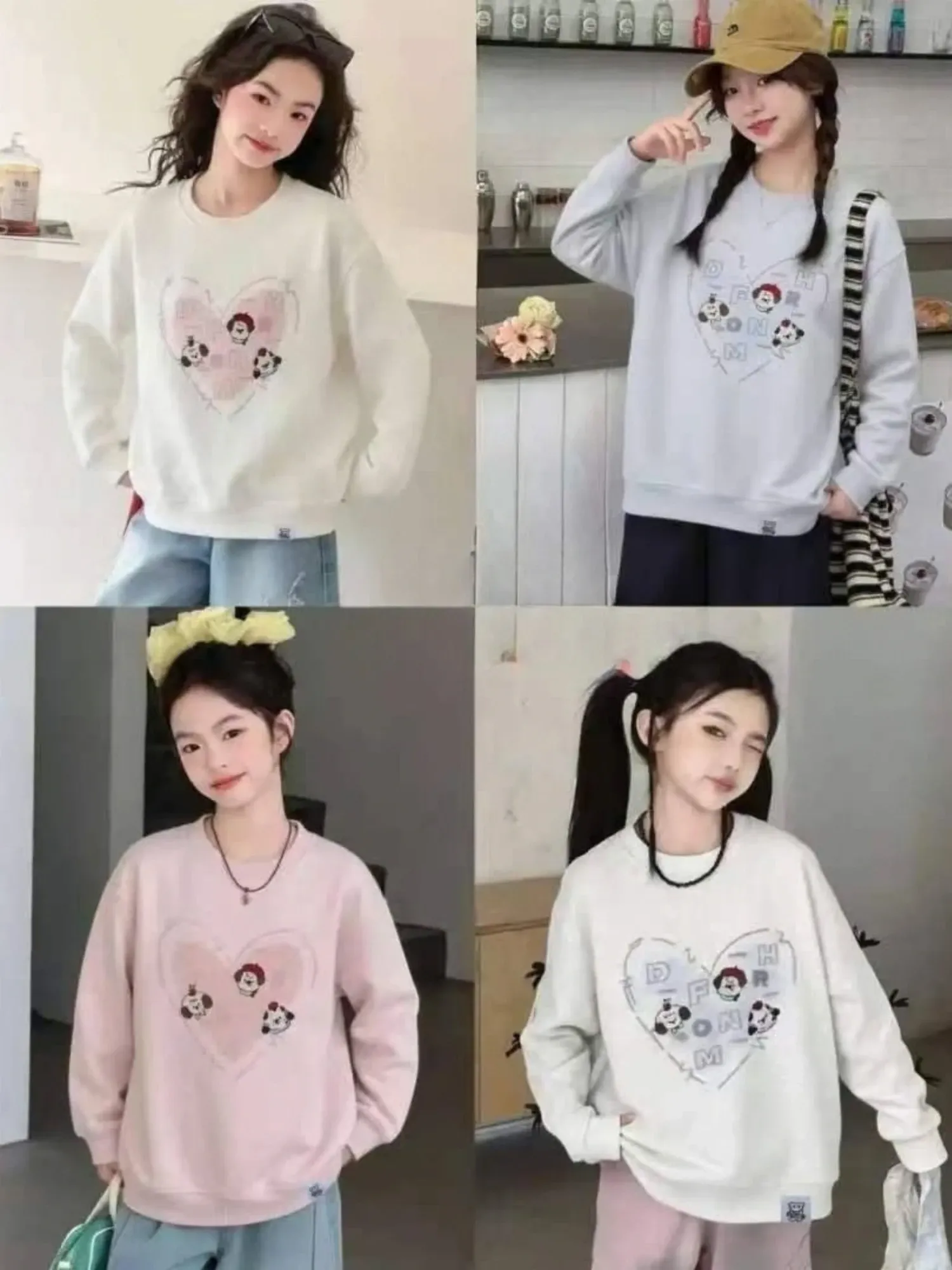 Áo dài tay trẻ em gái 56703 ghi size 120 D06.1