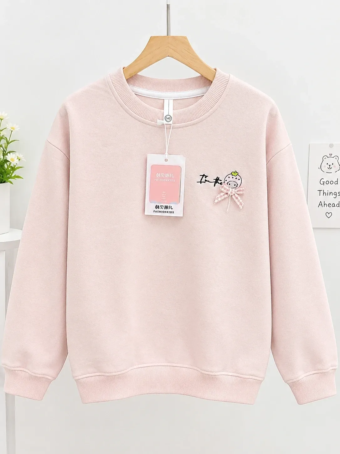 Áo dài tay trẻ em gái 56707 đỏ size 120 D06.1