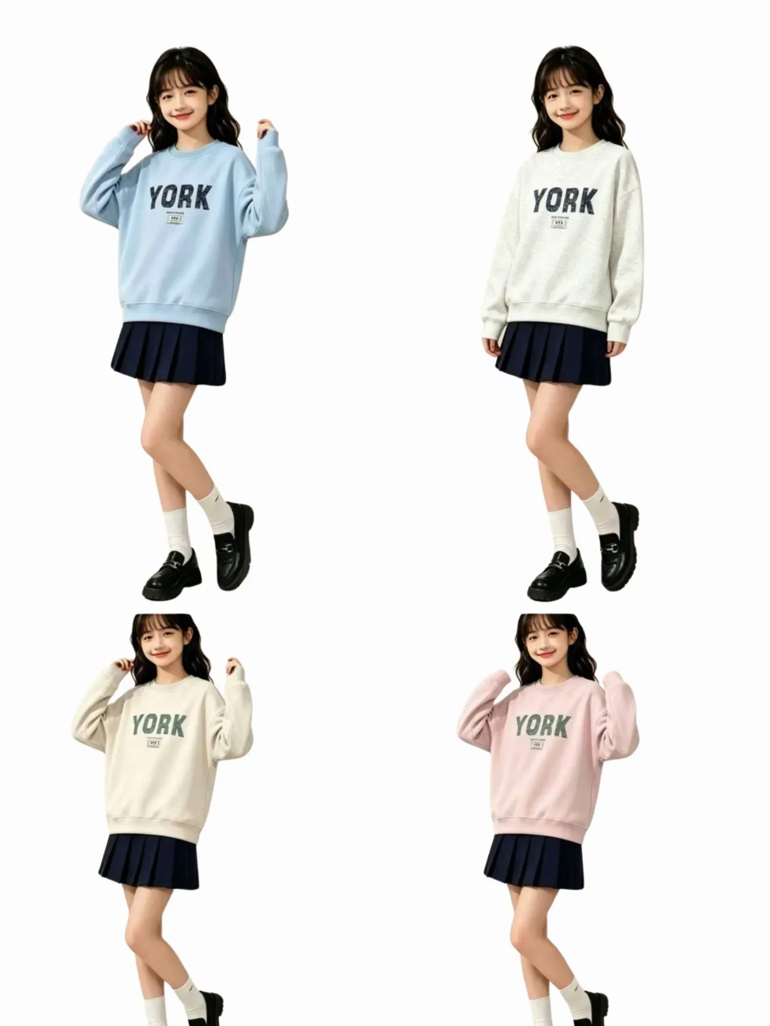 Áo dài tay trẻ em gái 5317 hồng size 120 D06.1