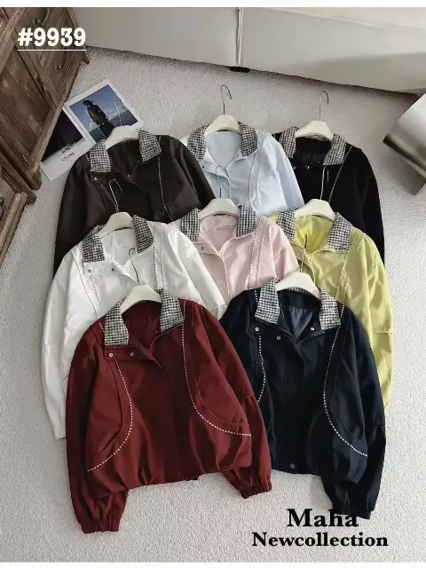 Áo khoác gió dài tay nữ 9939 than 15.2026D1