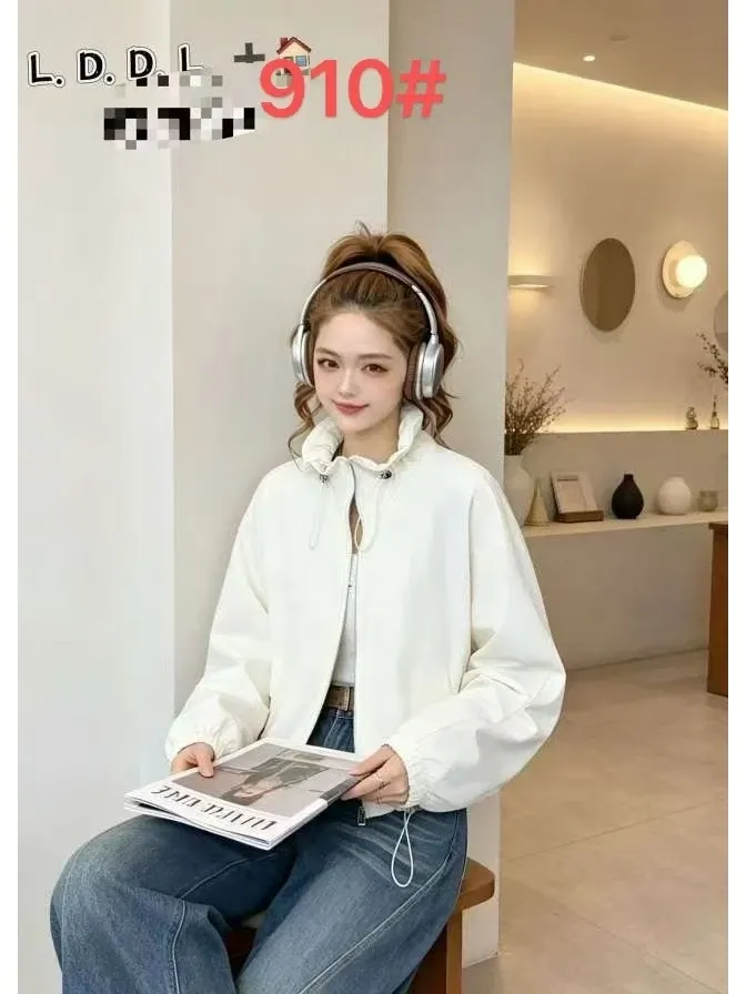 Áo khoác gió dài tay nữ mũ 910 than 15.2026D1