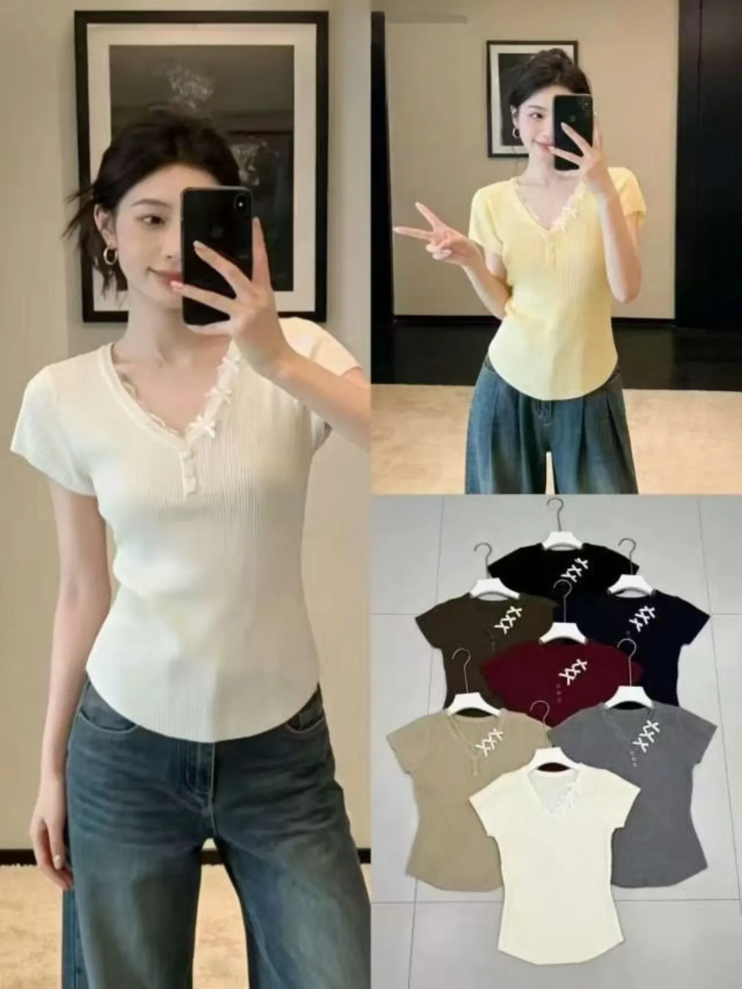 Áo len mongtoghi nữ cổ tròn 6128 hồng 29.2026D1