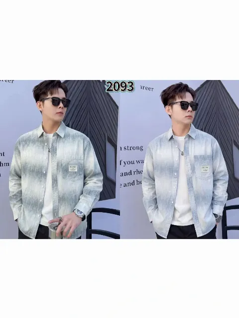 Áo sơ mi dài 2093 ghi size L. LOI08