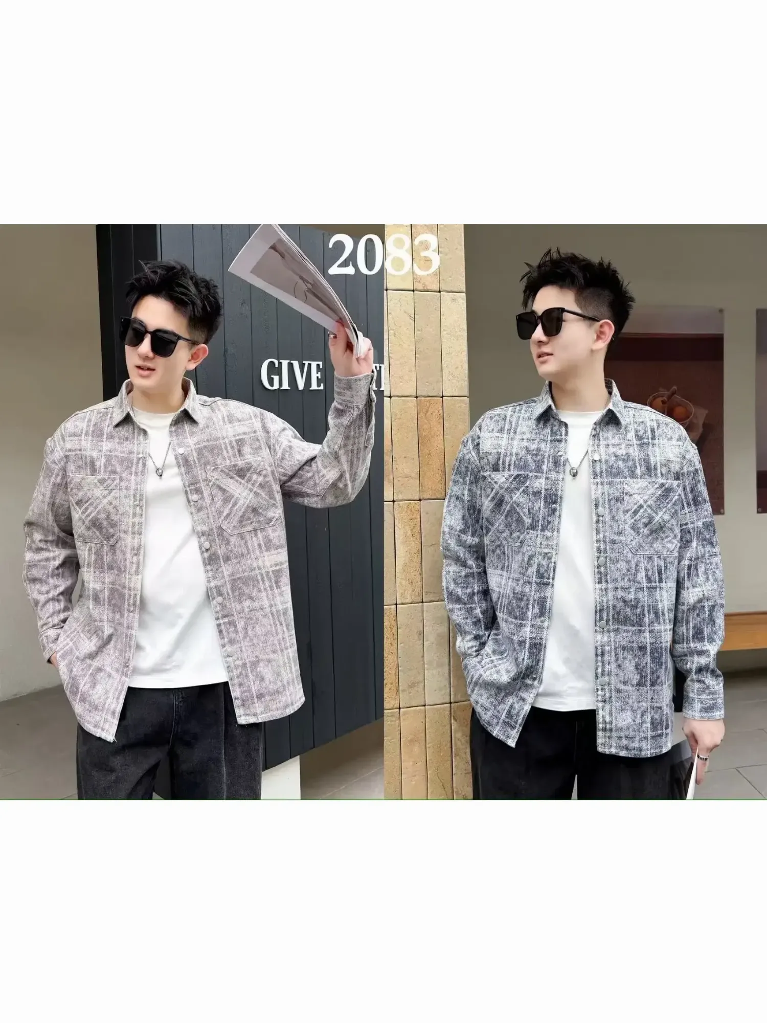 Áo sơ mi dài 2083 xanh size L. LOI08