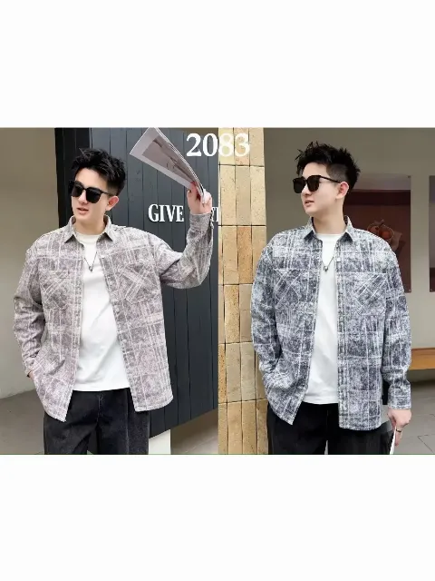 Áo sơ mi dài 2083 xanh size L. LOI08