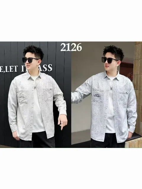 Áo sơ mi dài 2126  xanh size 2XL. LOI08