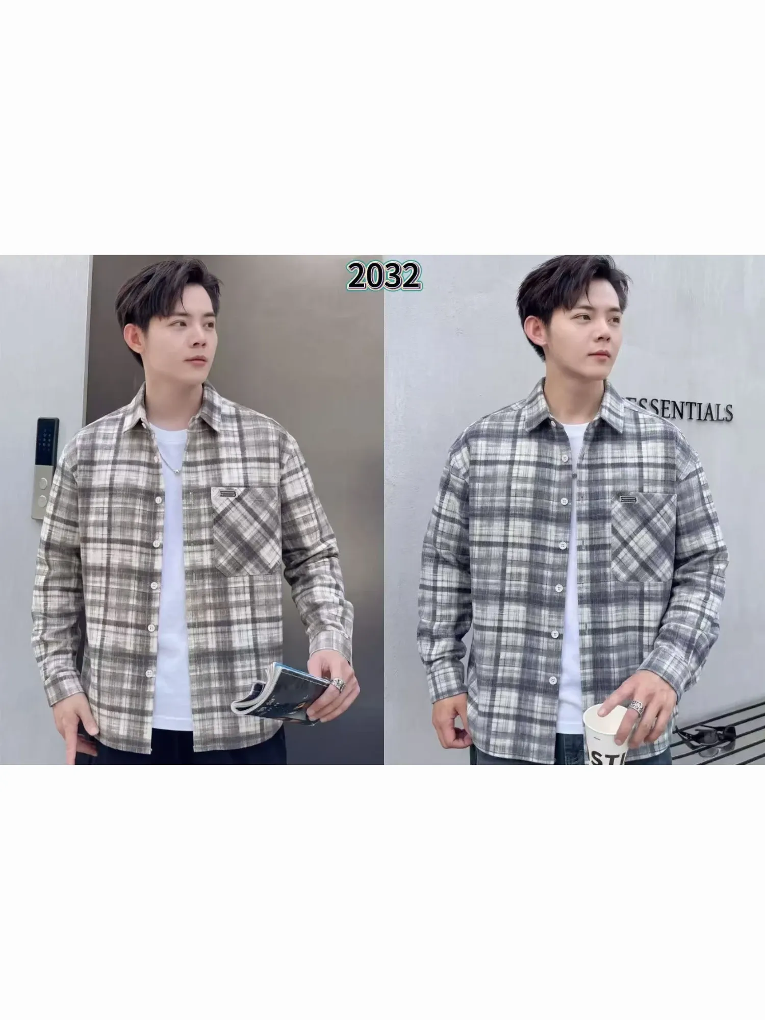 Áo sơ mi dài 2032 bò size L. LOI08