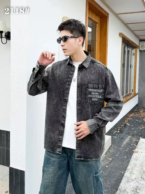Áo sơ mi dài 2118 khói  size L. LOI08