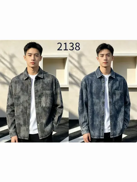 Áo sơ mi dài 2138 be size L. LOI08