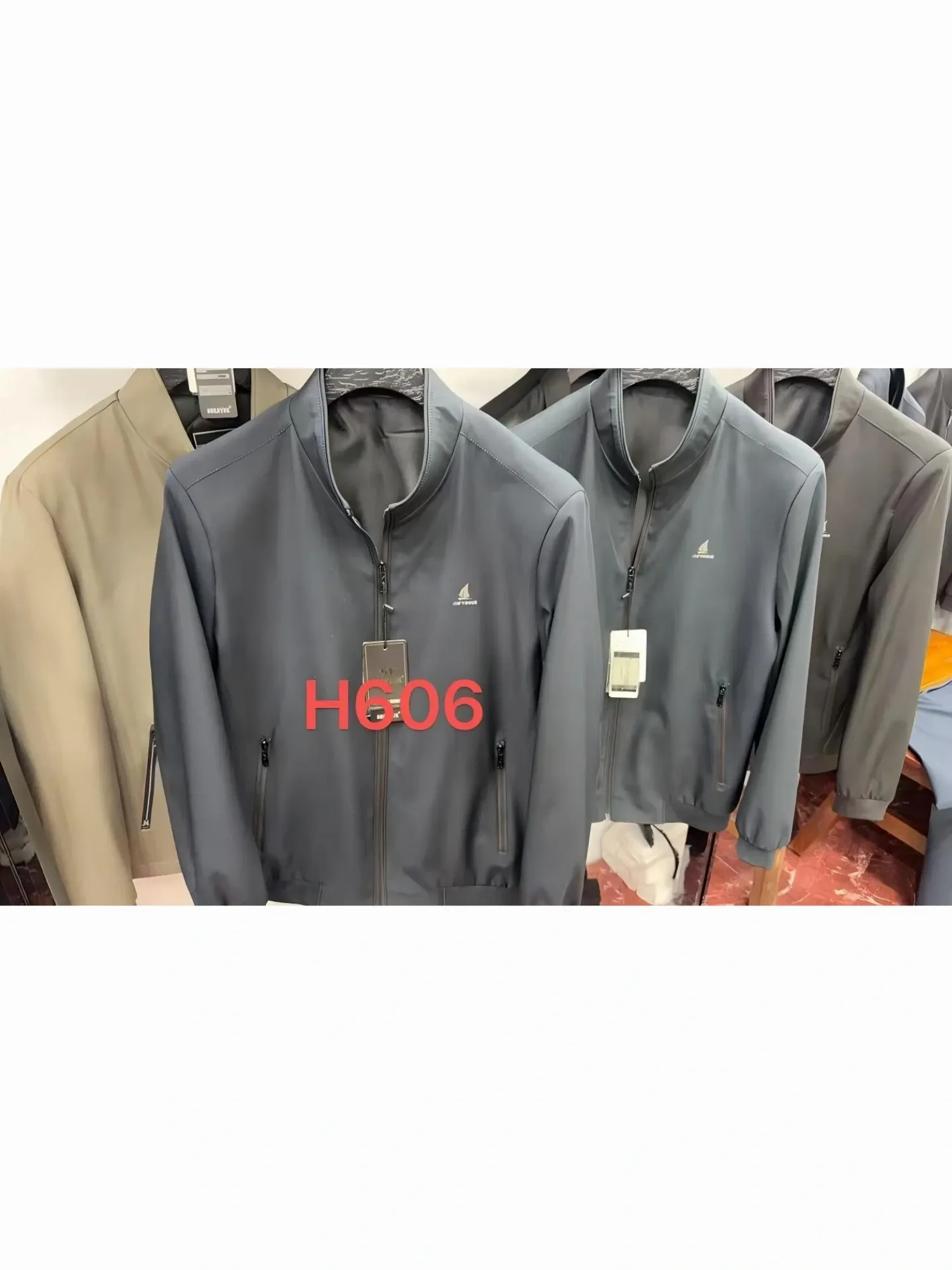 Áo khoác gió nam 606 đen size 185. LOI18
